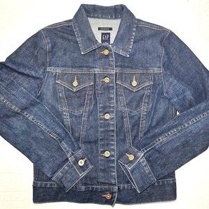 GAP | Dark Wash Long Sleeve Jean Jacket | Size Small